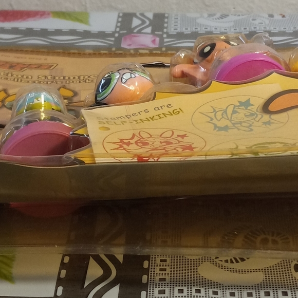 Vntg 2000 The Powerpuff Girls Action Stampers Collector's Pack New - Picture 11 of 11